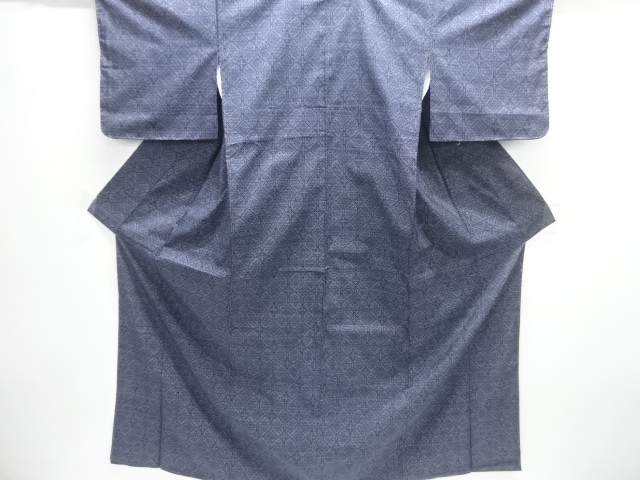 JAPANESE KIMONO / DORO OSHIMA TSUMUGI / WOVEN ABSTRACT / 5MARUKI